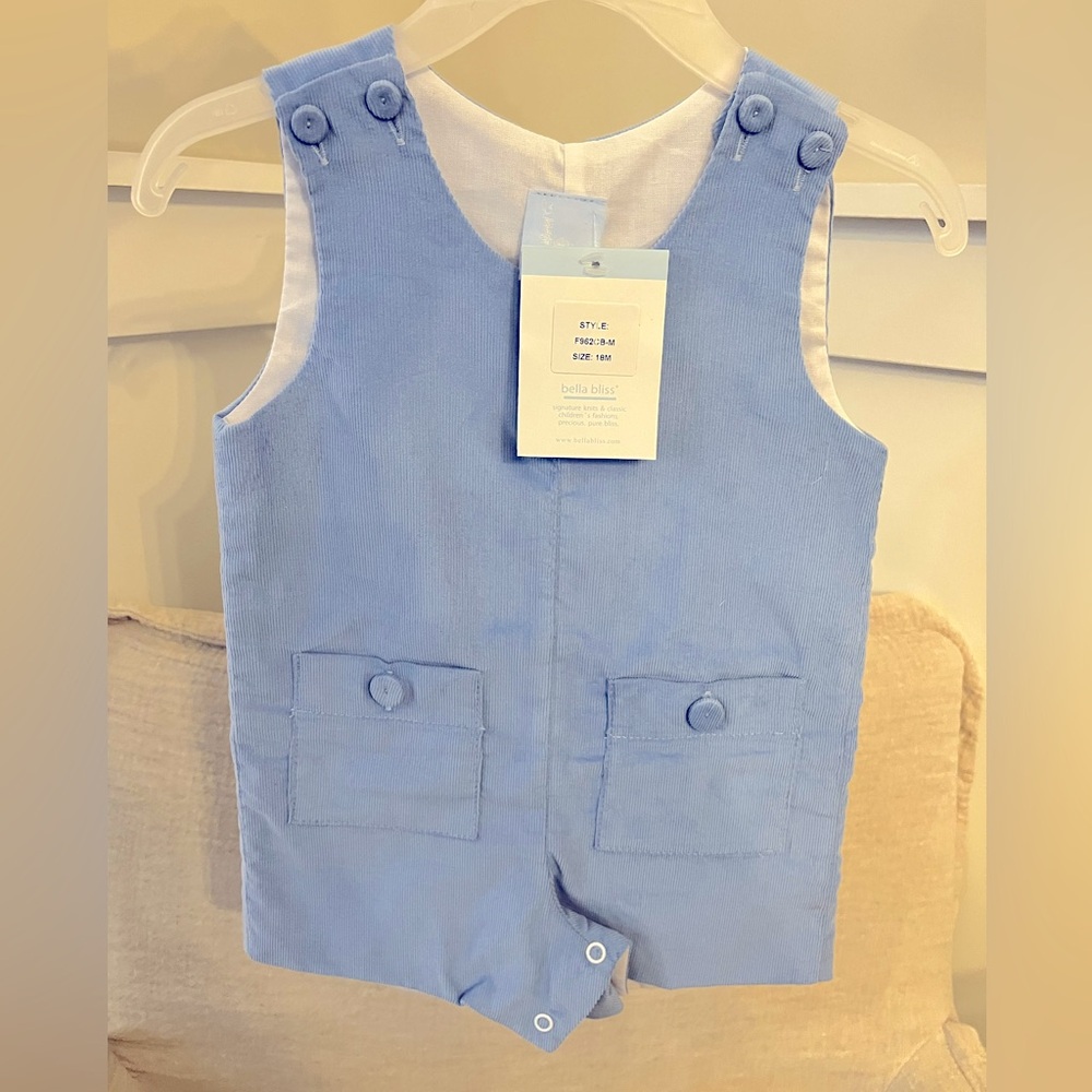 BELLA BLISS LIGHT BLUE CORDUROY JOHN JOHN